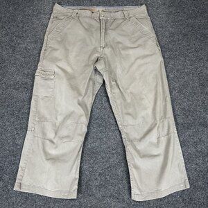 Gramicci Cargo‎ Pants Mens 40 (38x26) Beige Gorpcore Carpenter Outdoor VTG Adult